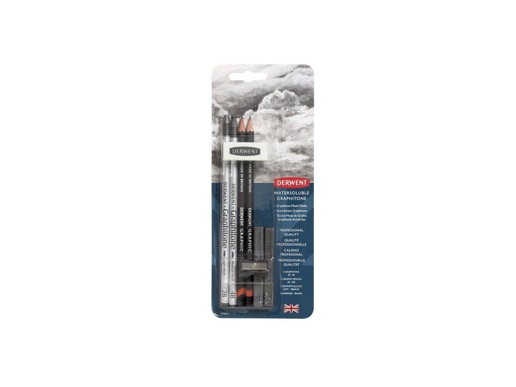 Sada Derwent Watersoluble Graphitone Mixed Media 6 ks v blisteru