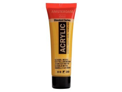 Akrylová barva Amsterdam Standard - 269 Azo Yellow Medium