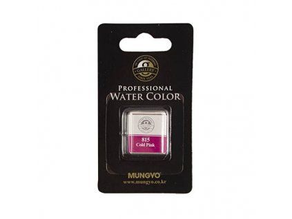 Akvarelová barva v půlpánvičce Mungyo - 815 Cold Pink