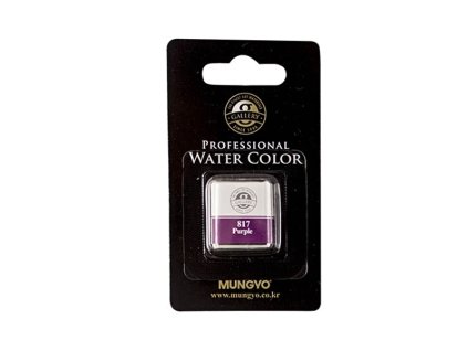 Akvarelová barva v půlpánvičce Mungyo - 817 Purple