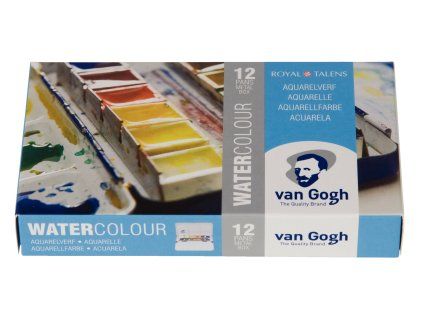 Sada akvarelových barev Van Gogh 12 ks, pánvičky