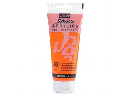 Akrylová barva Pébéo Studio Acrylics - 32 Cadmium Orange Hue