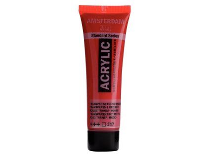 Akrylová barva Amsterdam Standard - 317 Transparent Red Medium