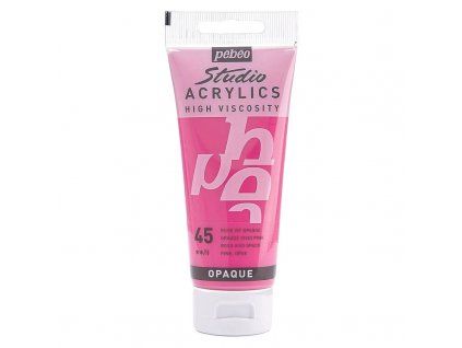 Akrylová barva Pébéo Studio Acrylics - 45 Opaque Vivid Pink