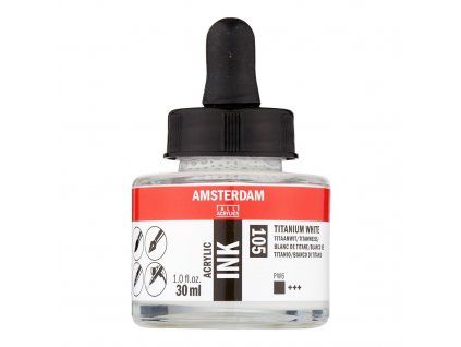 Akrylový inkoust Amsterdam - 105 Titanium White
