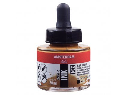 Akrylový inkoust Amsterdam - 234 Raw Sienna