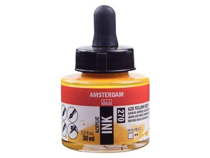 Akrylový inkoust Amsterdam - 270 Azo Yellow Deep