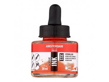 Akrylový inkoust Amsterdam - 311 Vermilion