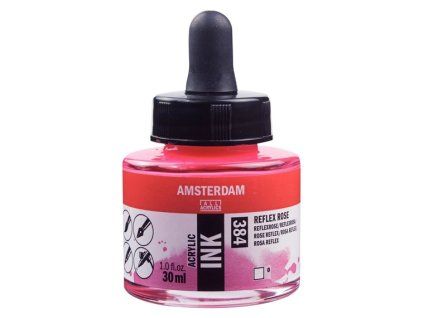 Akrylový inkoust Amsterdam - 384 Reflex Rose