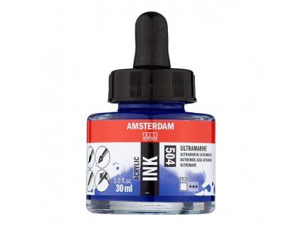 Akrylový inkoust Amsterdam - 504 Ultramarine