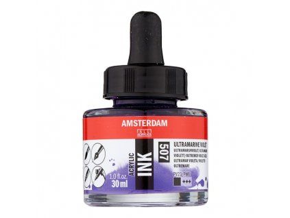 Akrylový inkoust Amsterdam - 507 Ultramarine Violet