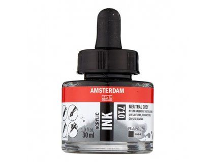 Akrylový inkoust Amsterdam - 710 Neutral Grey