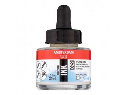 Akrylový inkoust Amsterdam - 820 Pearl Blue