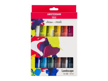 2084 3 sada akrylovych barev amsterdam standard landscape 12 x 20 ml