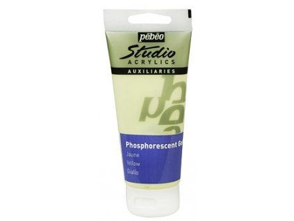Fosforeskující gel Pébéo Studio Acrylics - Yellow 100 ml
