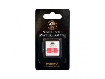 Akvarelová barva v půlpánvičce Mungyo - 808 Pyrrol Red