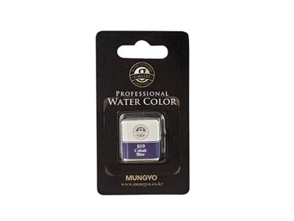Akvarelová barva v půlpánvičce Mungyo - 819 Cobalt Blue