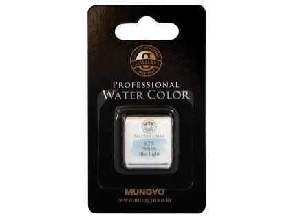 Akvarelová barva v půlpánvičce Mungyo - 825 Phthalo Blue Light