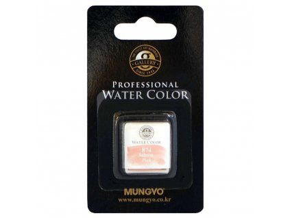 Akvarelová barva v půlpánvičce Mungyo - 874 Salmon Pink