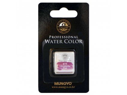 Akvarelová barva v půlpánvičce Mungyo - 875 Ultramarin Pink