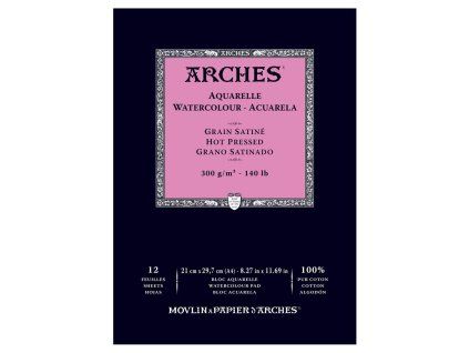 Arches Skicák v lepené vazbě A4, 300g, 12 listů, HP