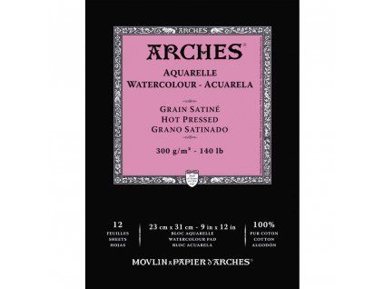 Arches Skicák v lepené vazbě 23 x 31 cm, 300g, 12 listů, HP