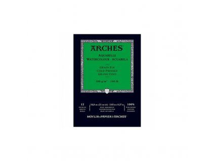Arches Skicák v lepené vazbě A5, 300g, 12 listů, CP