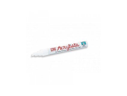 Akrylový fix ZIG Acrylista Chisel 6 mm - 000 Artic White