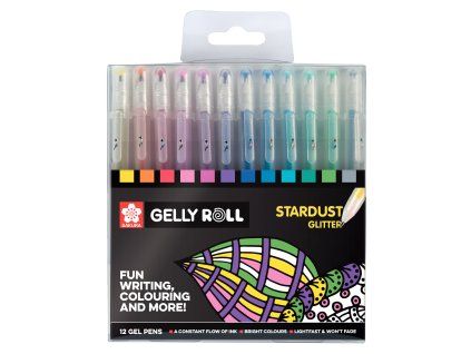 Sakura Gelly Roll Sada gelových per - Stardust Glitter 12 ks