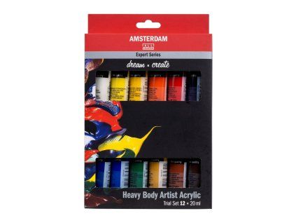 Sada akrylových barev Amsterdam Expert Trial 12 x 20 ml