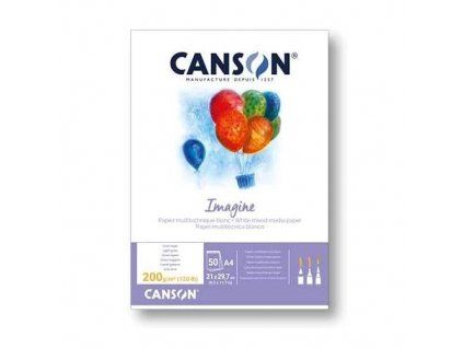 Canson Imagine Skicák v lepené vazbě A4, 200g, 50 listů