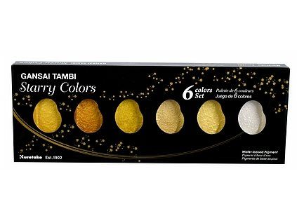 Sada akvarelových barev Gansai Tambi Starry Colors 6 ks