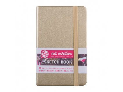 Sketchbook Art Creation White Gold v pevnej väzbe, 140 g/m², 80 listov