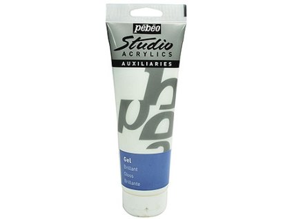 Lesklý gel pro akrylové barvy Pébéo Studio Acrylics 250 ml