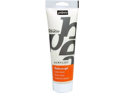 Pískový texturovací gel Pébéo Studio Acrylics bílý 250 ml