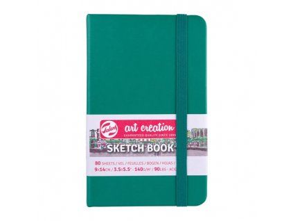 Skicák Art Creation v pevné vazbě Forest Green