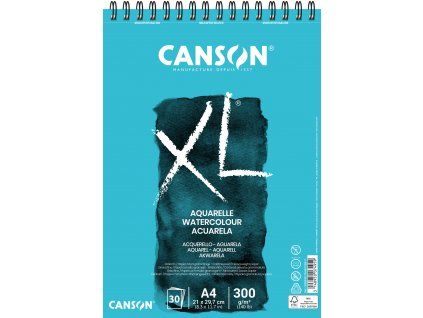 Canson XL Aquarelle Skicák v kroužkové vazbě A4 CP, 300g, 30 listů