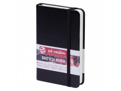 Sketchbook Art Creation Black v pevnej väzbe, 140 g/m², 80 listov