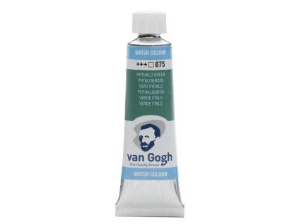 Akvarelová barva v tubě Van Gogh 10 ml - 675 Phthalo Green