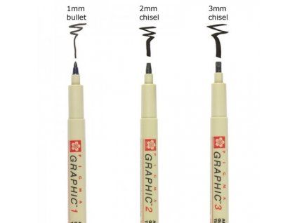 Sakura Pigma Micron Graphic grafický popisovač s hrotem 1 mm, černý