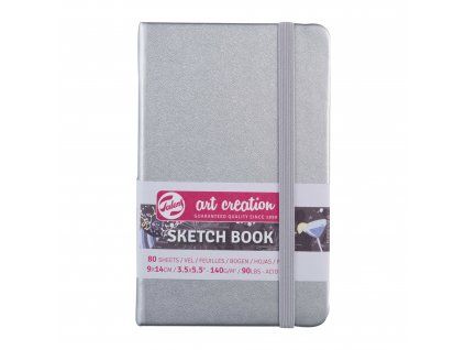 Skicák Art Creation v pevné vazbě Silver 9x14
