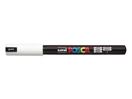 Akrylový fix Posca s kovovým hrotem PC 1MR 0,7 mm, bílý