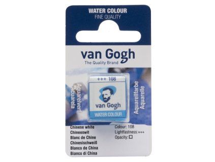 Akvarelová barva v půlpánvičce Van Gogh - 108 Chinese White