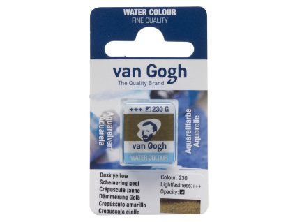 Akvarelová barva v půlpánvičce Van Gogh - 230 Dusk Yellow