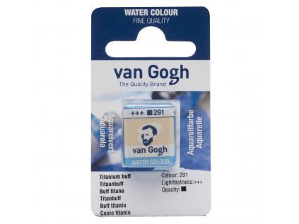 Akvarelová barva v půlpánvičce Van Gogh - 291 Titanium Buff
