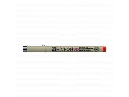 Sakura Pigma Micron - Red (Tloušťka hrotu 005 (0,20 mm))