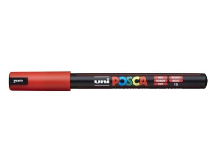 Akrylový fix Posca s kovovým hrotem PC 1MR 0,7 mm, red 15