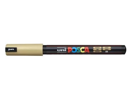 Akrylový fix Posca s kovovým hrotem PC 1MR 0,7 mm, Gold 25