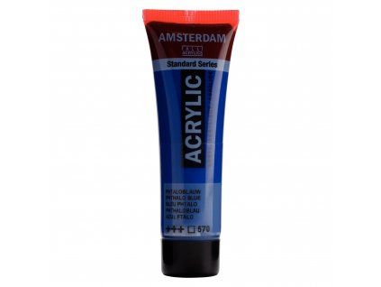 Akrylová barva Amsterdam Standard - 570 Phthalo Blue