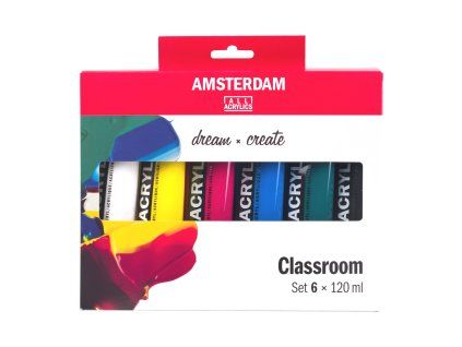 Sada akrylových barev Amsterdam Standard Classroom 6 x 120 ml